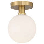 Access Lighting 20495LEDD-AB/OPL Antique Brass Led Semi Flush Image 1