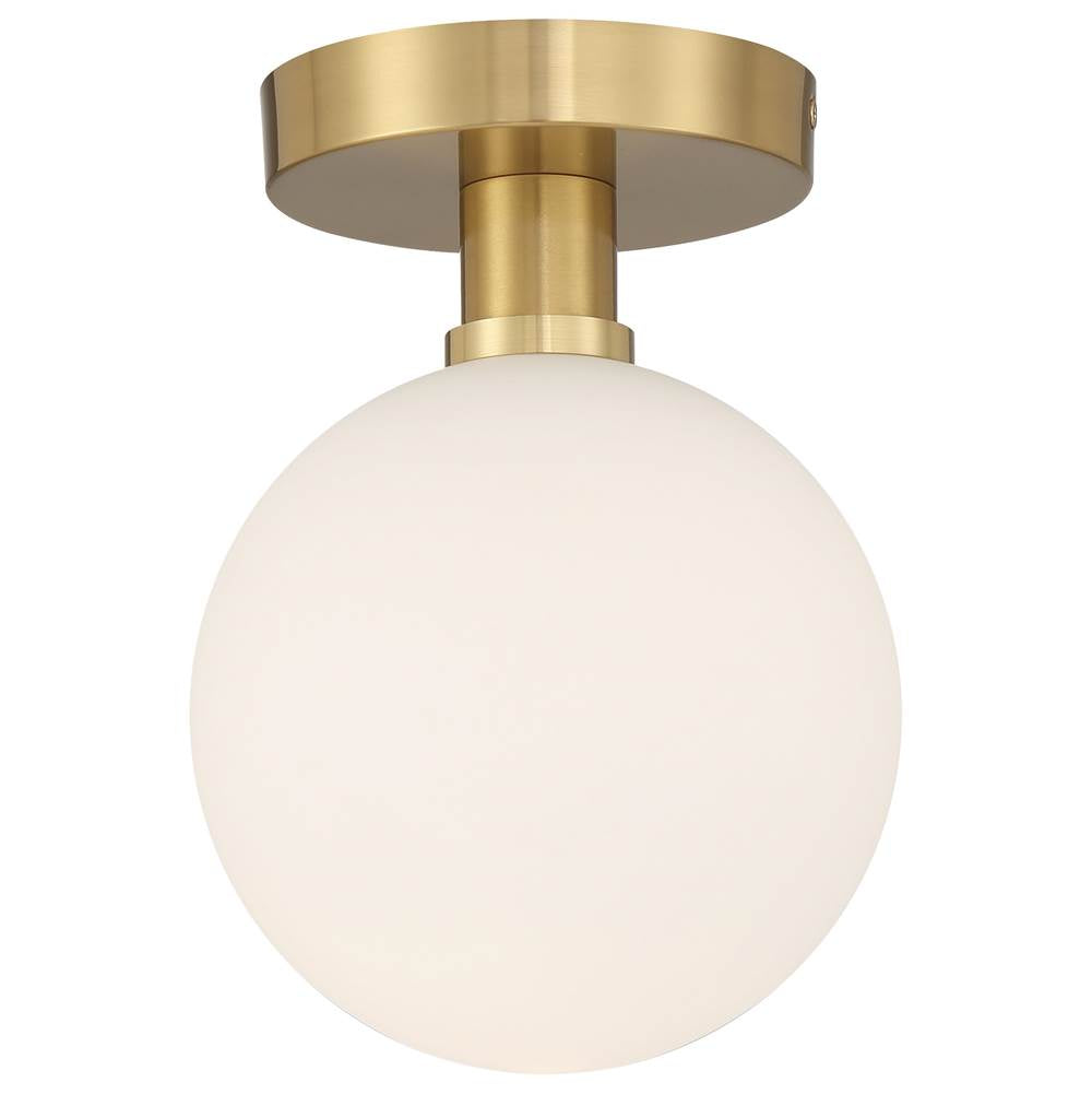 Access Lighting 20495LEDD-AB/OPL Antique Brass Led Semi Flush Image 1