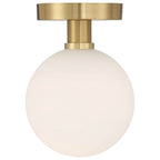 Access Lighting 20495LEDD-AB/OPL Antique Brass Led Semi Flush Image 5