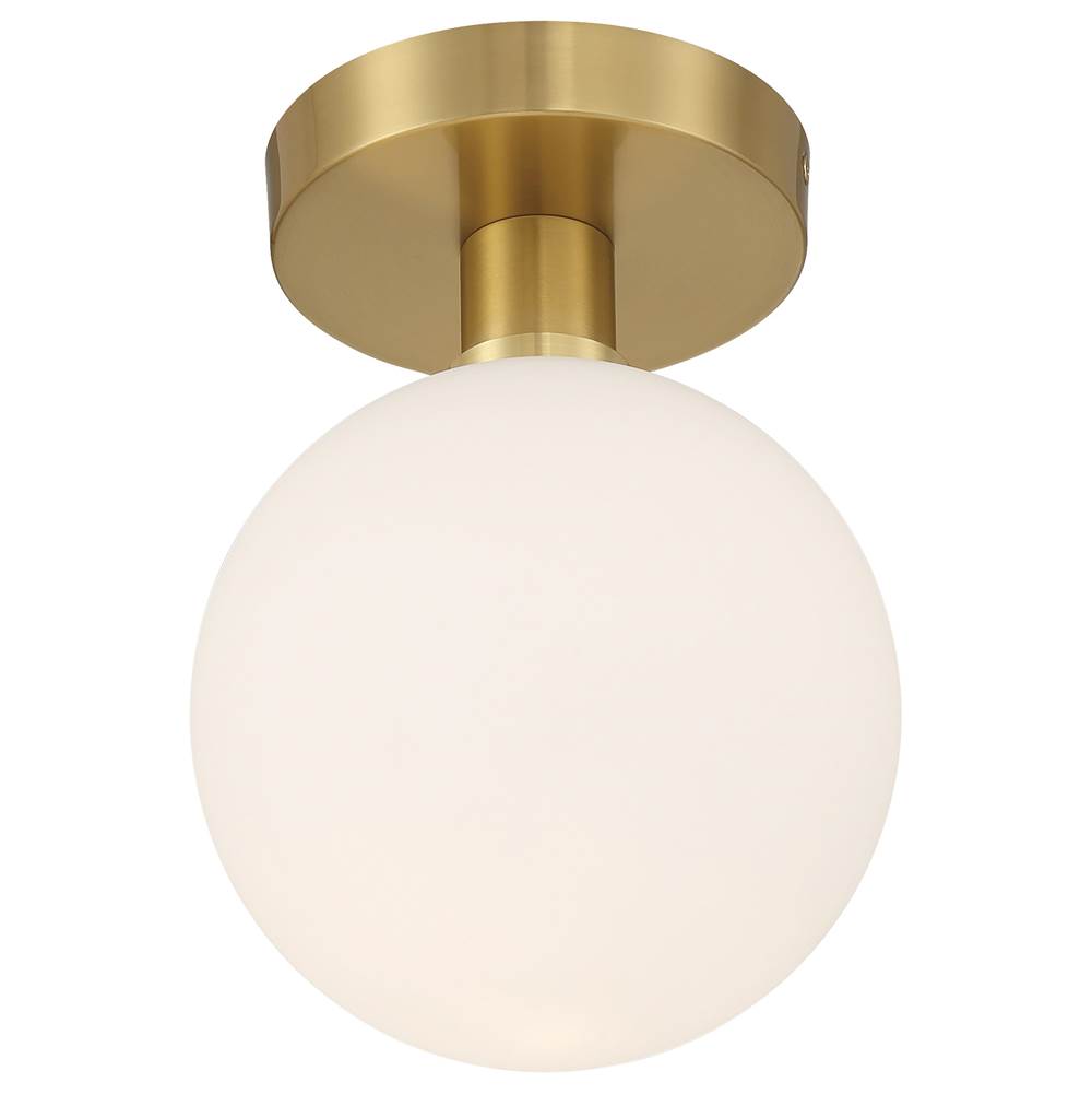 Access Lighting 20495LEDD-AB/OPL Antique Brass Led Semi Flush Image 4