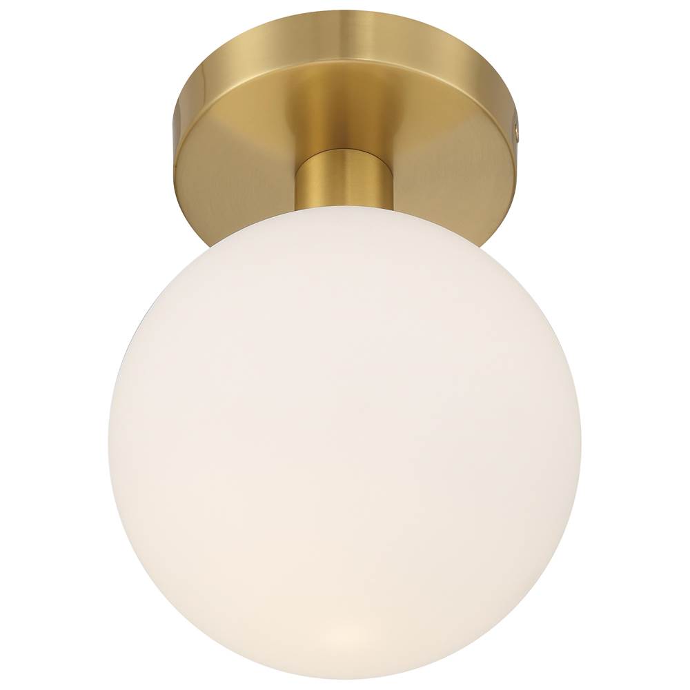 Access Lighting 20495LEDD-AB/OPL Antique Brass Led Semi Flush Image 3