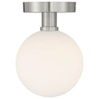 Access Lighting 20495LEDD-BS/OPL Brushed Steel Led Semi Flush Image 4