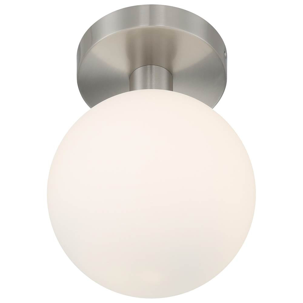 Access Lighting 20495LEDD-BS/OPL Brushed Steel Led Semi Flush Image 2