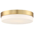 Access Lighting 20827LEDD-ABB/OPL Antique Brushed Brass Led Flush Mount Image 1