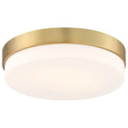 Access Lighting 20827LEDD-ABB/OPL Antique Brushed Brass Led Flush Mount Image 3