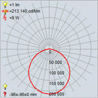 Access Lighting 20880LEDD-BL/ACR Black Led Flush Mount Image 2