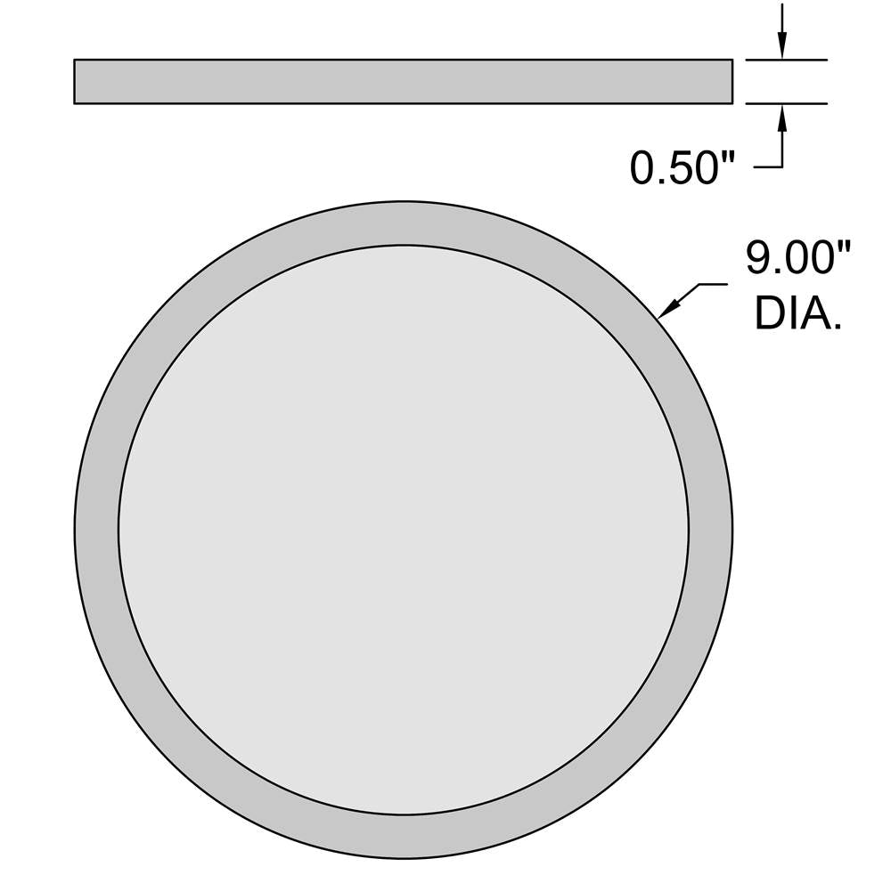 Access Lighting 20882LEDD-BL/ACR Black Led Flush Mount Image 3