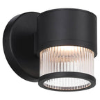 Access Lighting 23030LEDDMG-BL/CRB Black Outdoor Led Wall Mount Image 6