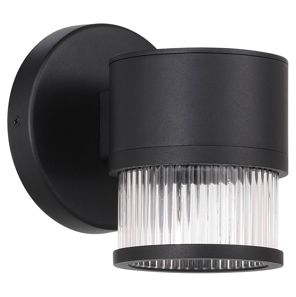 Access Lighting Ari Clear Ribbed Outdoor Led Wall Mount