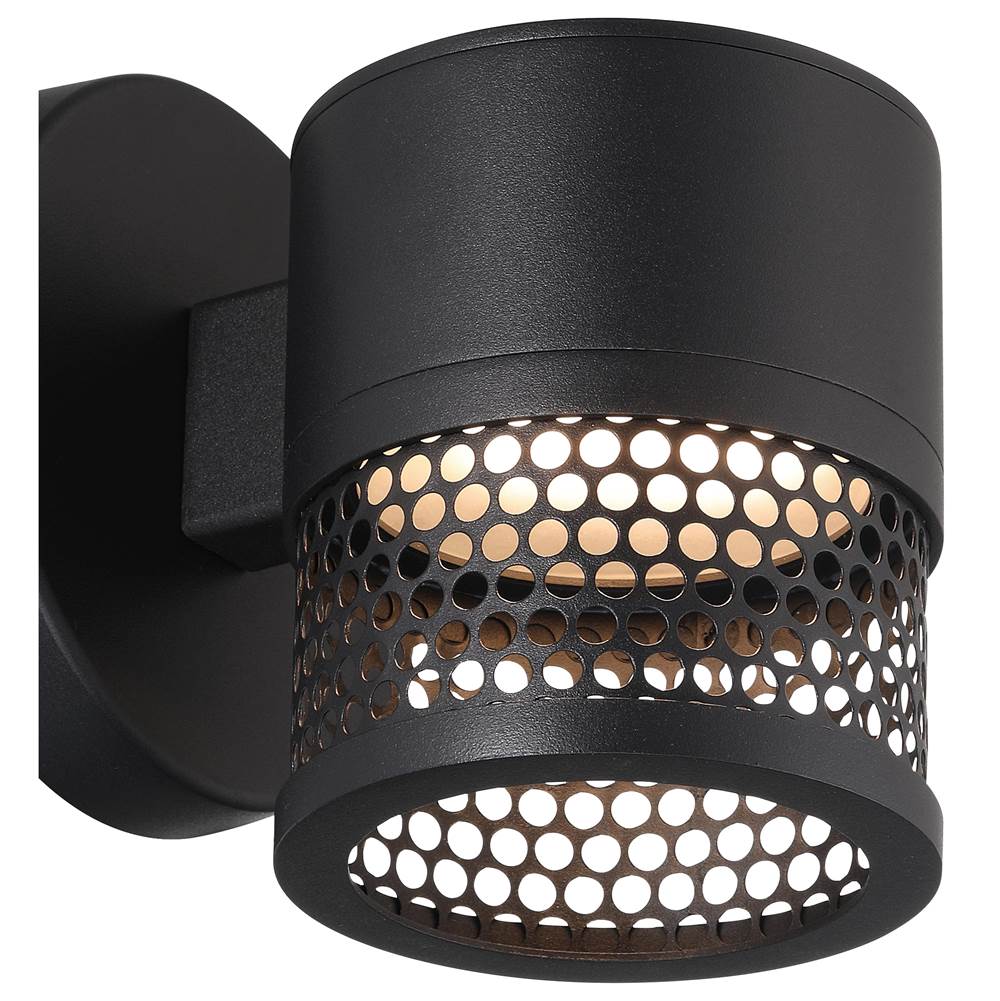 Access Lighting 23030LEDDMG-BL/GRD Black Outdoor Led Wall Mount Image 3