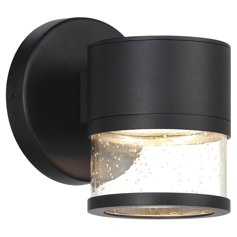 Access Lighting 23030LEDDMG-BL/SDG Black Outdoor Led Wall Mount Image 1