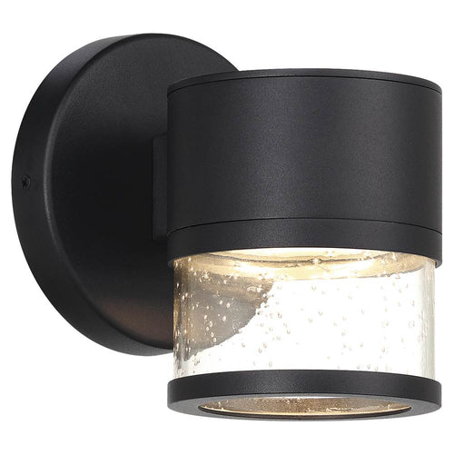 Access Lighting 23030LEDDMG-BL/SDG Black Outdoor Led Wall Mount Image 1
