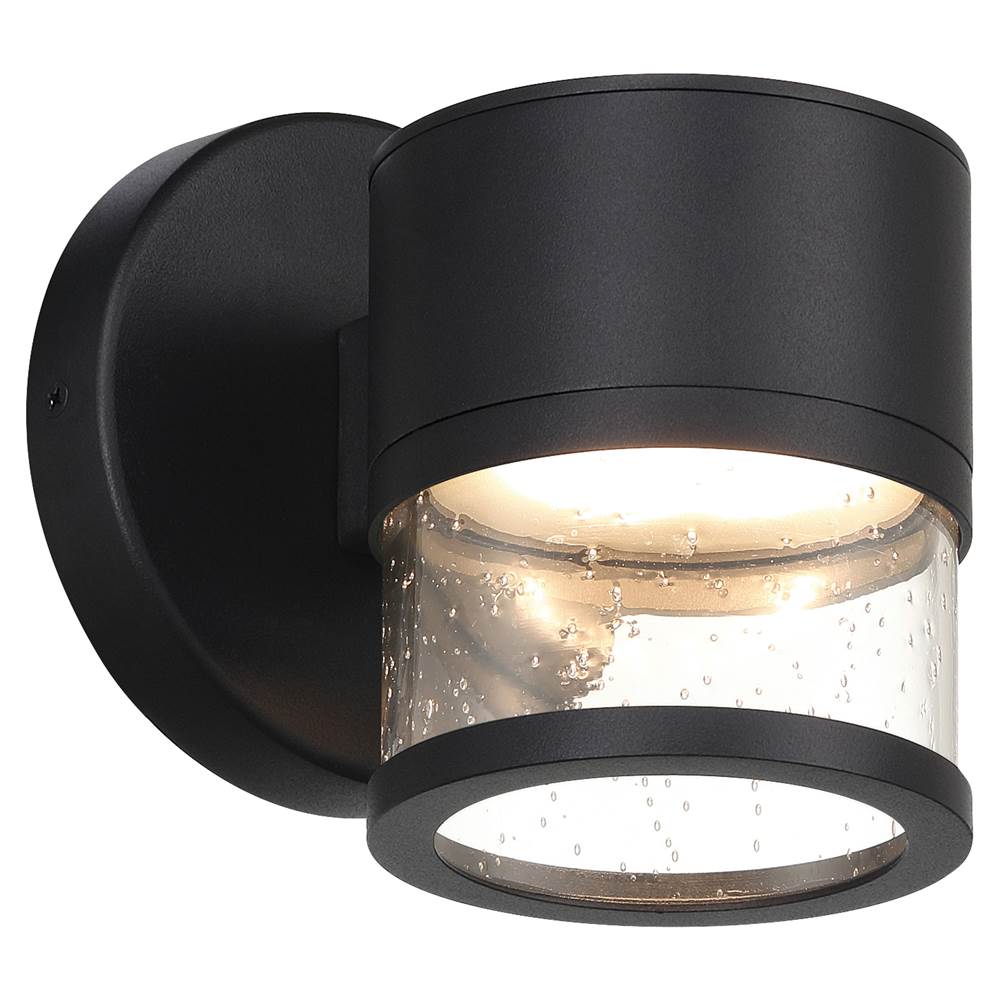 Access Lighting 23030LEDDMG-BL/SDG Black Outdoor Led Wall Mount Image 6