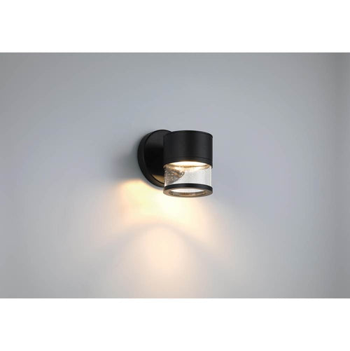 Access Lighting 23030LEDDMG-BL/SDG Black Outdoor Led Wall Mount Image 2