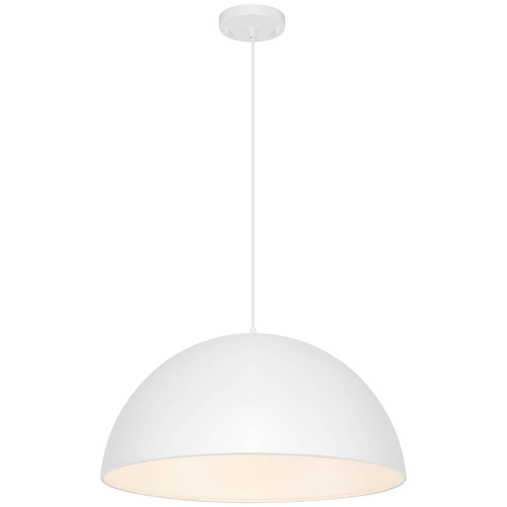 Access Lighting 23768-MWH Matte White 1 Light Pendant Image 1