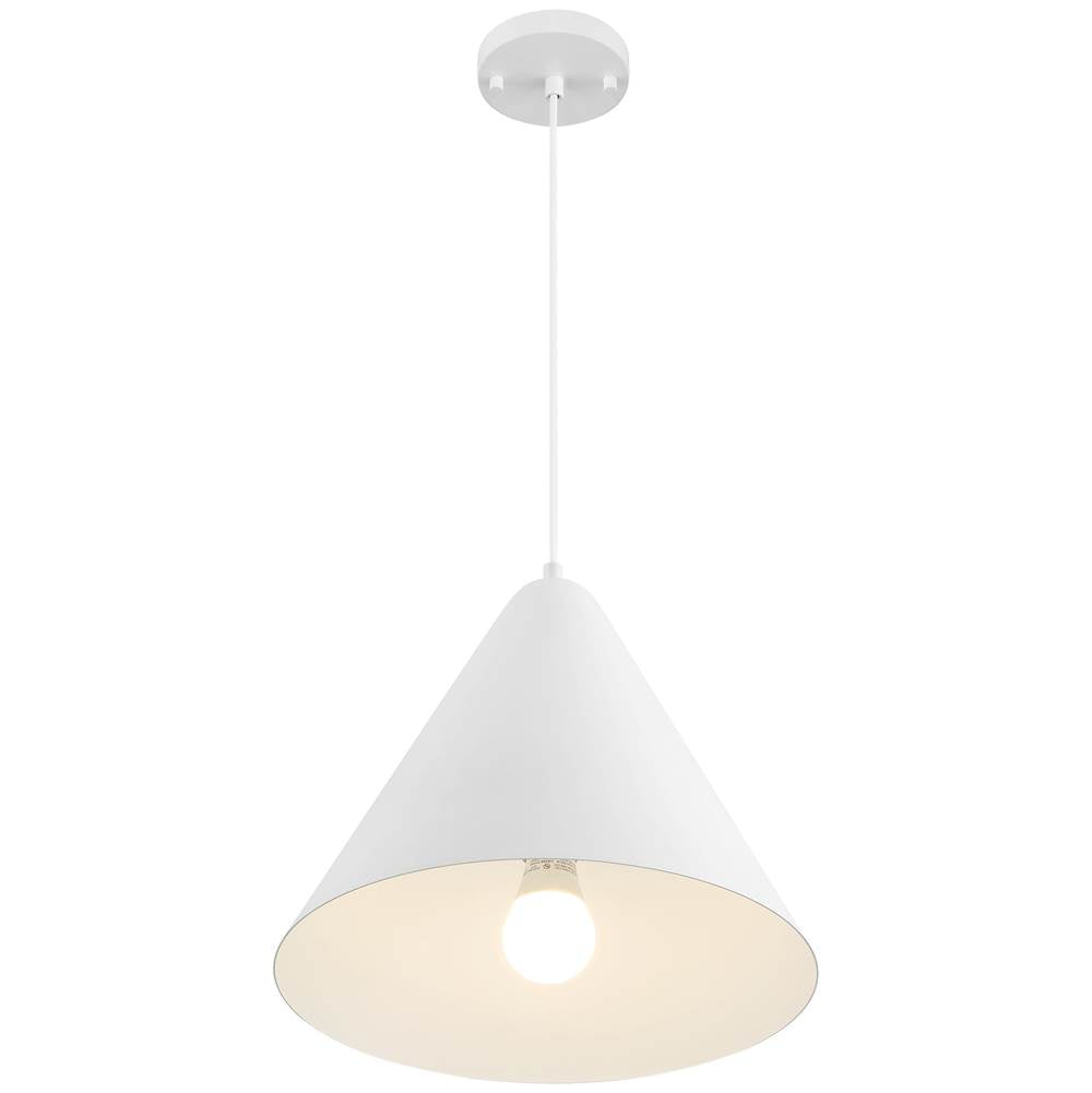 Access Lighting 23781LEDDLP-MWH Matte White Ford Led Pendant Image 4
