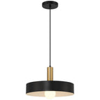 Access Lighting 23798-BWA Black,Antique Brushed Brass 1 Light Pendant Image 1