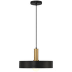 Access Lighting 23798-BWA Black,Antique Brushed Brass 1 Light Pendant Image 7