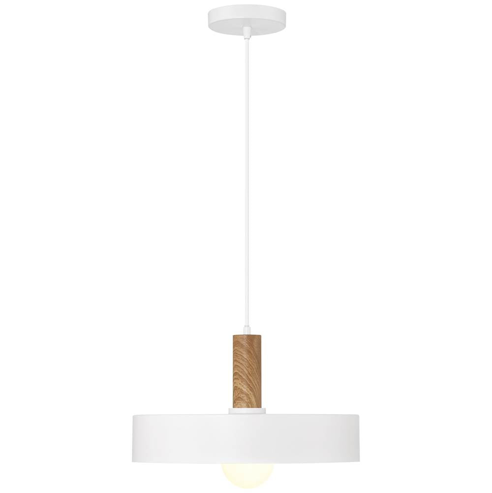 Access Lighting 23798-WH/WGN White,Wood Grain 1 Light Pendant Image 4