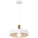 Access Lighting 23798-WH/WGN White,Wood Grain 1 Light Pendant Image 5