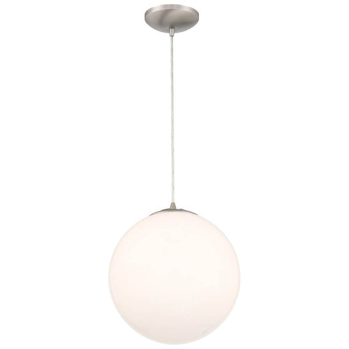 Access Lighting 23944-BS/OPL Brushed Steel Pearl Pendant Image 1