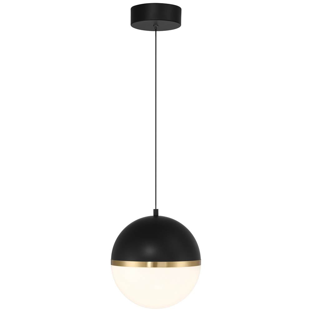 Access Lighting 23946LEDD-BWA/WHT Black,Antique Brushed Brass Led Pendant Image 5