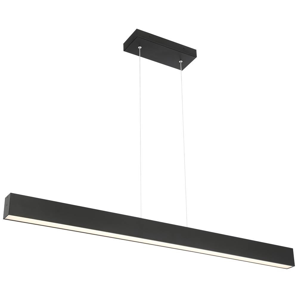 Access Lighting 24900LEDD-MBL/ACR Matte Black Dual Voltage Led Linear Pendant Image 3