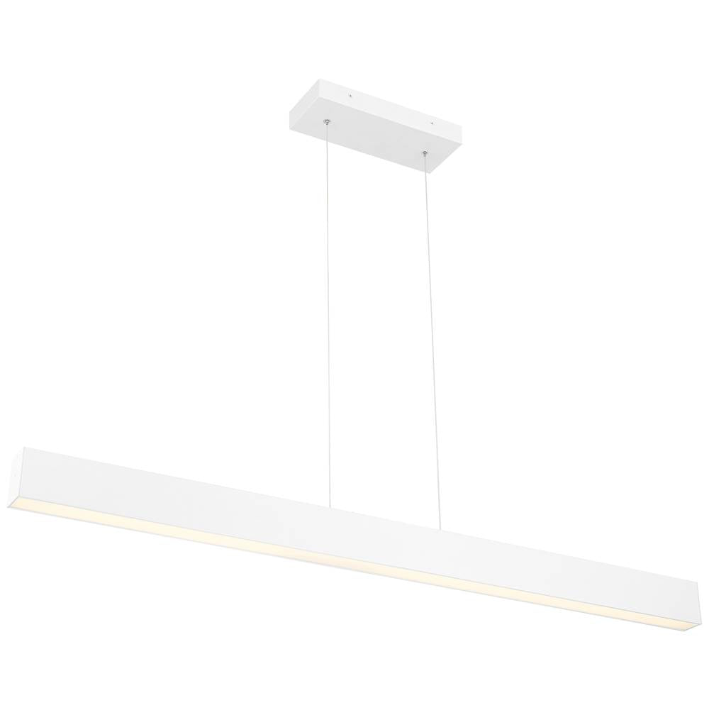Access Lighting 24900LEDD-MWH/ACR Matte White Dual Voltage Led Linear Pendant Image 3