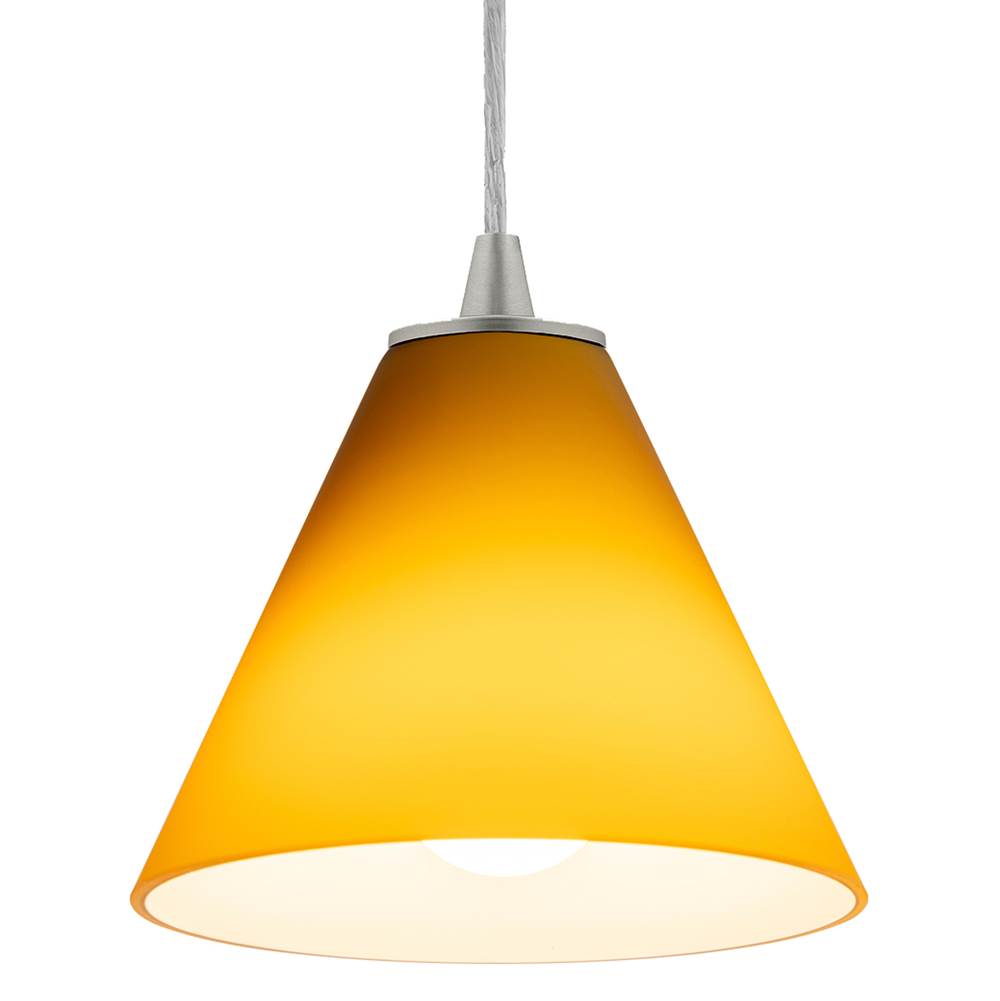 Access Lighting 28004-1C-BS/AMB Brushed Steel Pendant Image 3