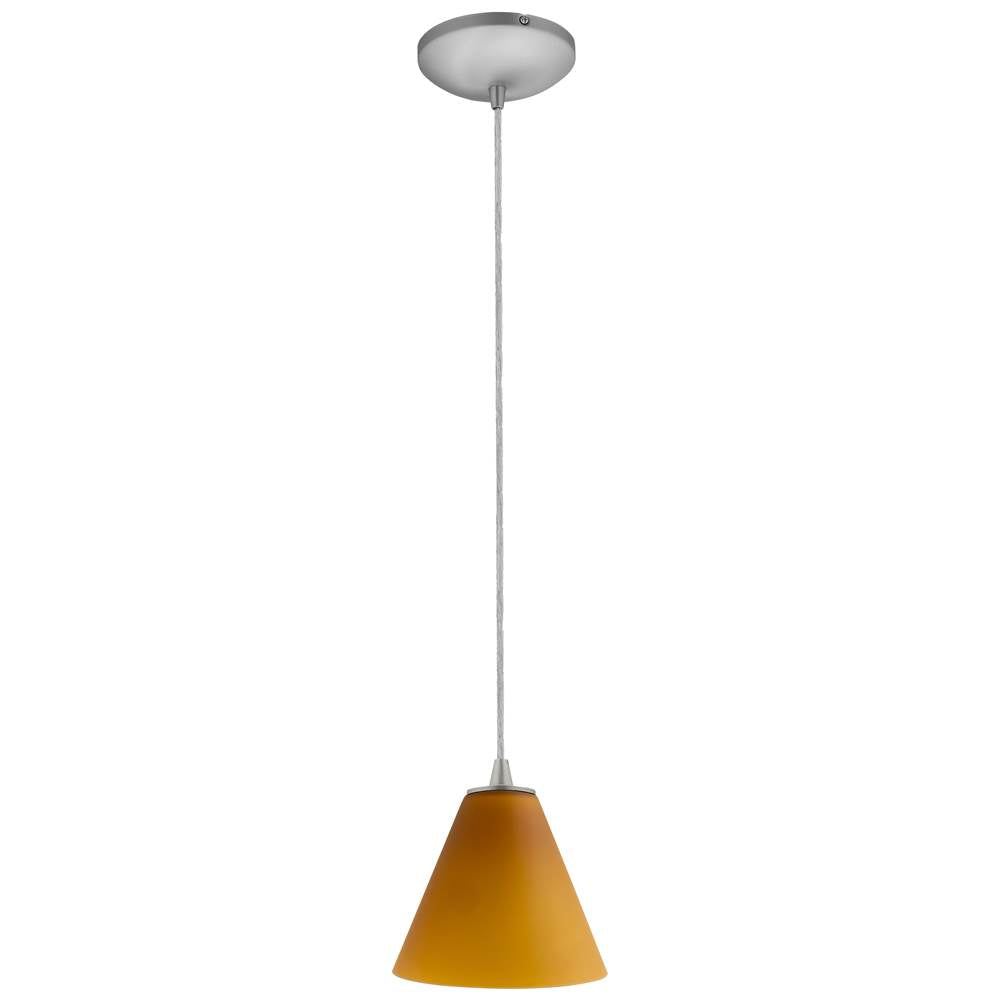 Access Lighting 28004-3C-BS/AMB Brushed Steel Led Pendant Image 2