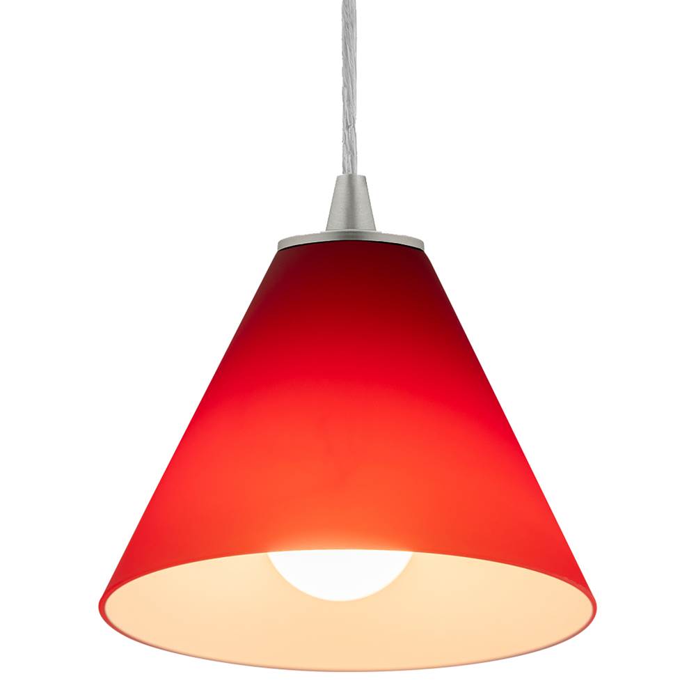 Access Lighting 28004-3C-BS/RED Brushed Steel Led Pendant Image 3