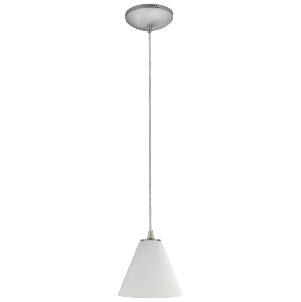 Access Lighting 28004-3C-BS/WHT Brushed Steel Led Pendant Image 2