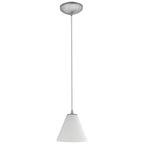 Access Lighting 28004-3C-BS/WHT Brushed Steel Led Pendant Image 2