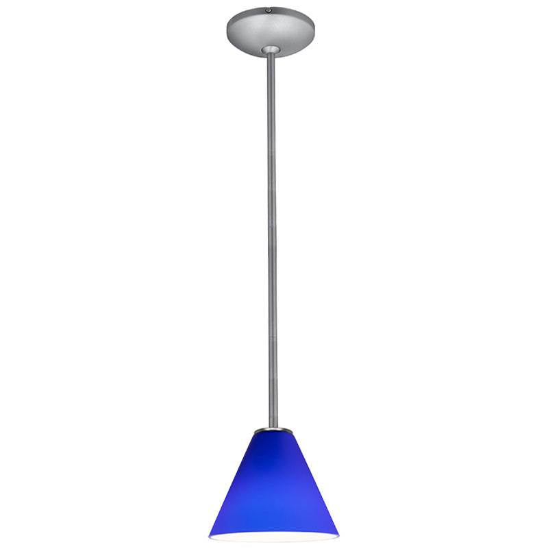 Access Lighting 28004-3R-BS/COB Brushed Steel Led Pendant Image 1