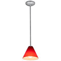 Access Lighting 28004-1R-BS/RED Brushed Steel Pendant Image 1
