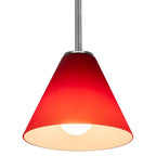 Access Lighting 28004-1R-BS/RED Brushed Steel Pendant Image 3