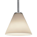 Access Lighting 28004-3R-BS/WHT Brushed Steel Led Pendant Image 3