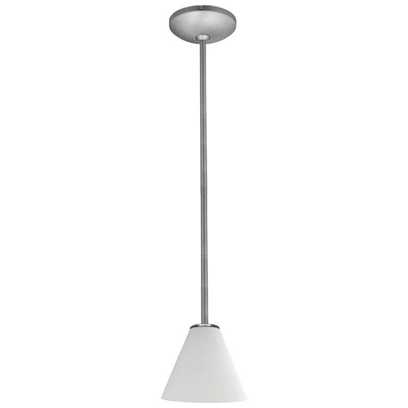 Access Lighting 28004-3R-BS/WHT Brushed Steel Led Pendant Image 2