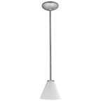 Access Lighting 28004-3R-BS/WHT Brushed Steel Led Pendant Image 2
