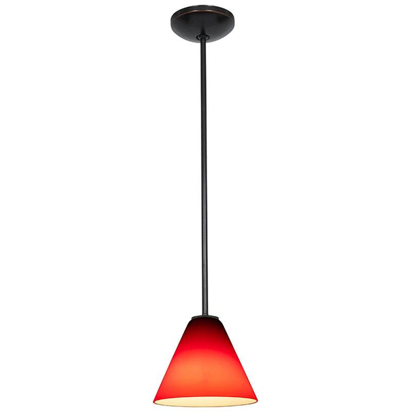 Access Lighting 28004-1R-ORB/RED Oil Rubbed Bronze Pendant Image 4