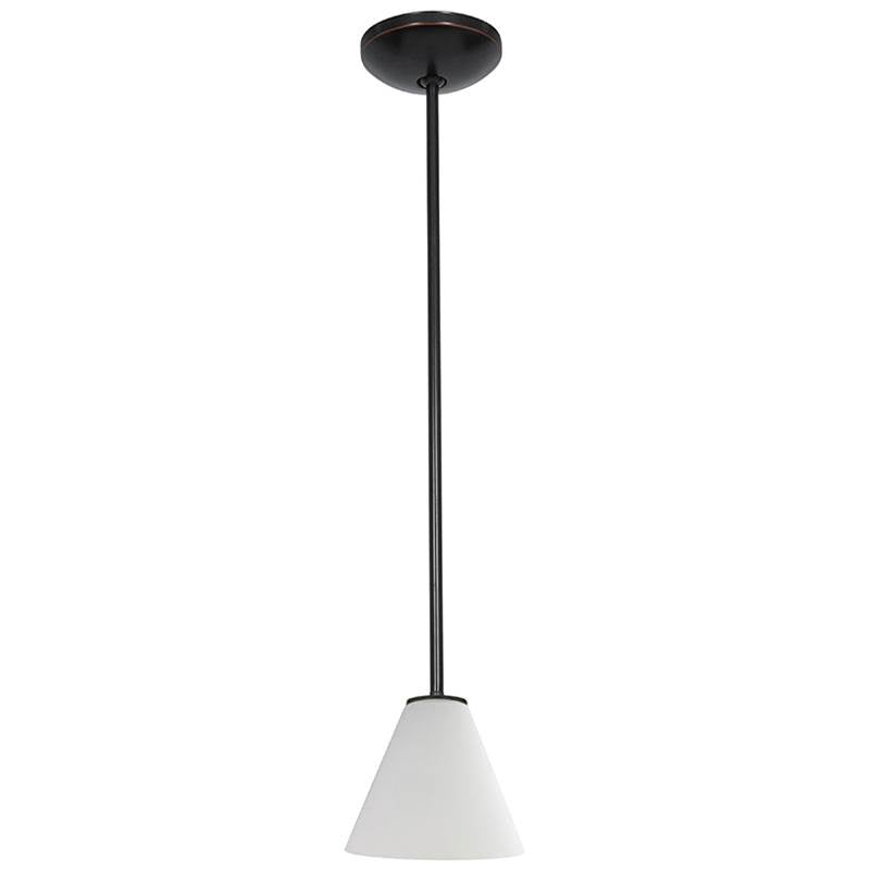 Access Lighting 28004-1R-ORB/WHT Oil Rubbed Bronze Pendant Image 2