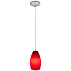 Access Lighting 28012-1C-BS/RED Brushed Steel Pendant Image 4