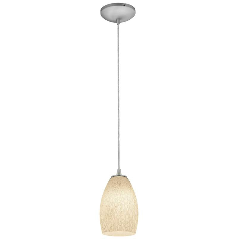 Access Lighting 28012-1C-BS/WHST Brushed Steel Pendant Image 1
