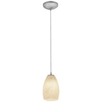 Access Lighting 28012-1C-BS/WHST Brushed Steel Pendant Image 1