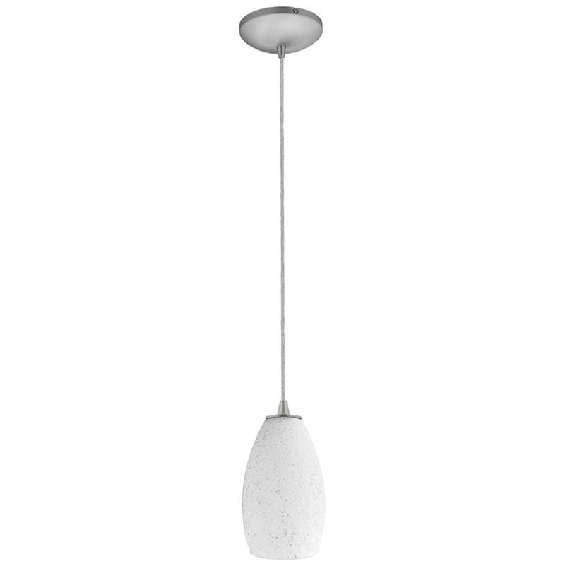 Access Lighting 28012-1C-BS/WHST Brushed Steel Pendant Image 2