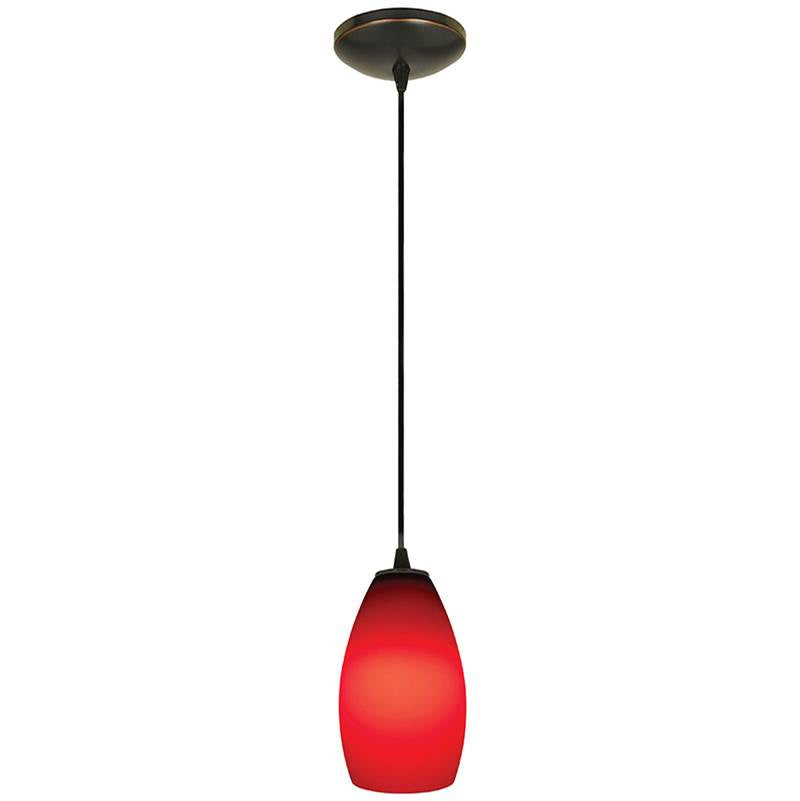 Access Lighting 28012-1C-ORB/RED Oil Rubbed Bronze Pendant Image 4