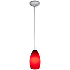 Access Lighting 28012-3R-BS/RED Brushed Steel Led Pendant Image 4