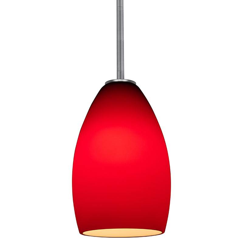 Access Lighting 28012-3R-BS/RED Brushed Steel Led Pendant Image 3