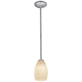 Access Lighting 28012-1R-BS/WHST Brushed Steel Pendant Image 1