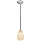 Access Lighting 28012-1R-BS/WHST Brushed Steel Pendant Image 1